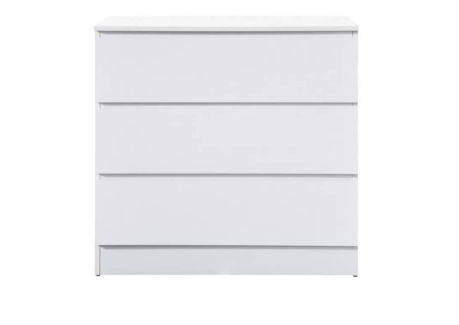 Oslo 3 Drawer Chest - White - Image 5
