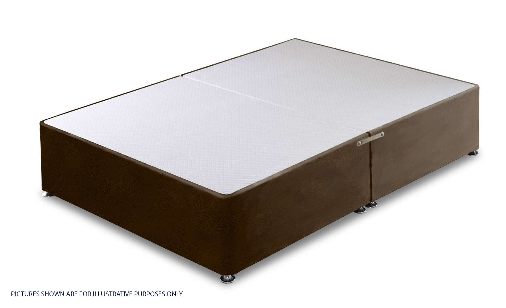 Apollo 5ft Velvet Brown Divan Base | Buy Online | Beds.ie