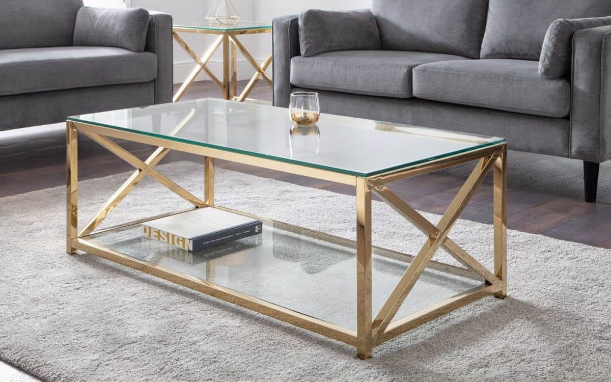Boca Coffee Table - Gold | Buy Online | Beds.ie