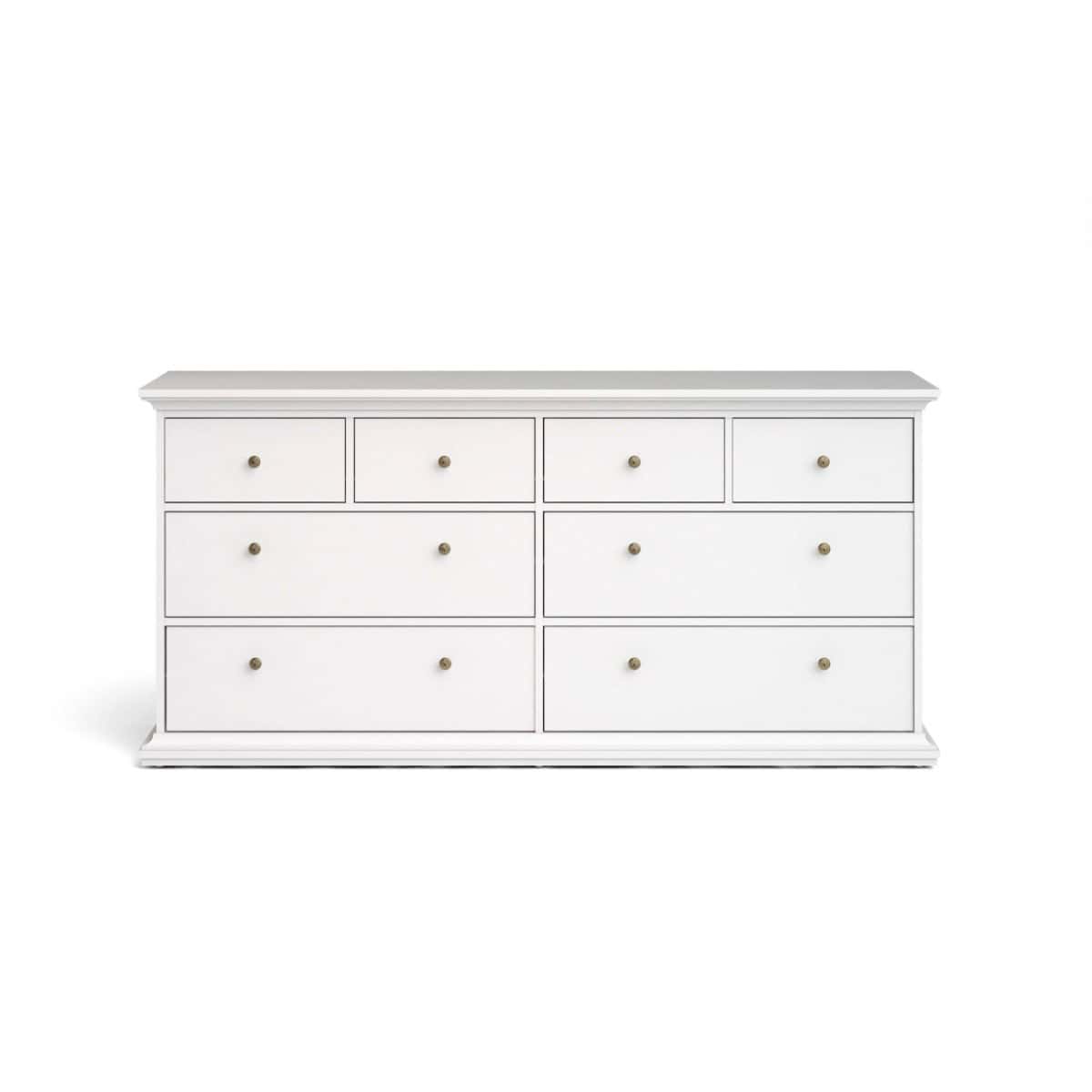 Paris 8 Drawer Chest - White | Buy Online | Beds.ie
