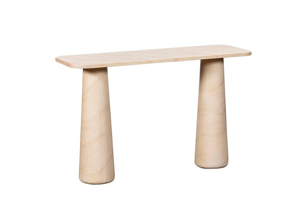 Baker Furniture Ida Console Table - Faux Travertine | Buy Online | Beds.ie