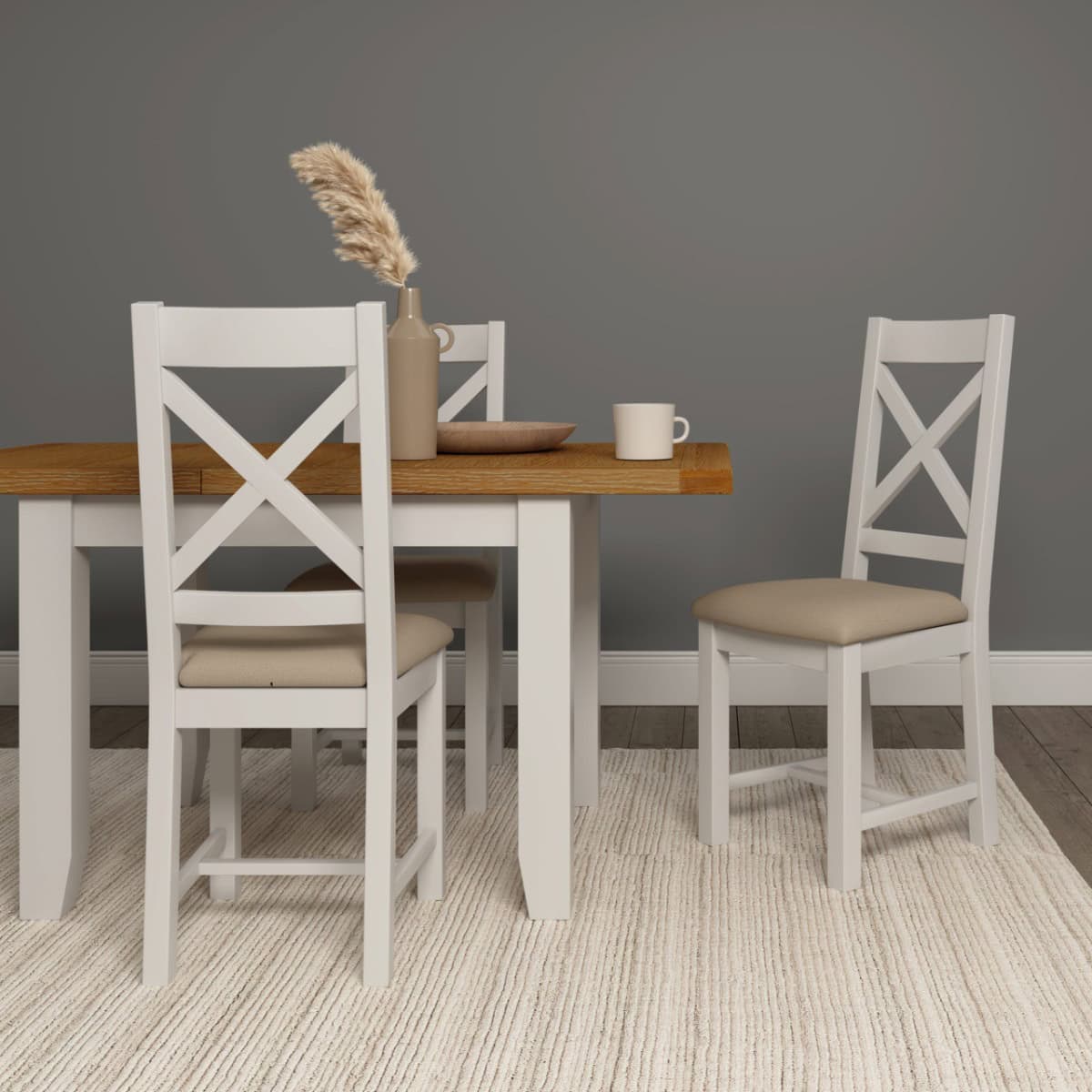 Windsor Extending Dining Table - Ivory | Buy Online | Beds.ie
