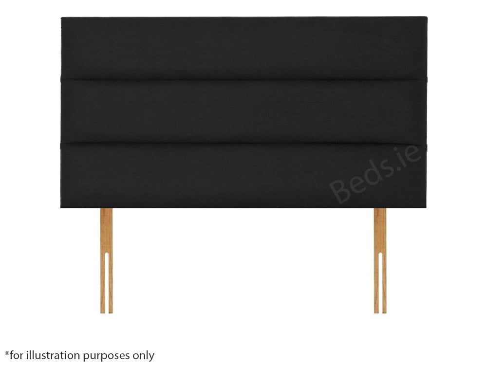 Apollo 6ft Plymouth Headboard - Azzure Black | Buy Online | Beds.ie