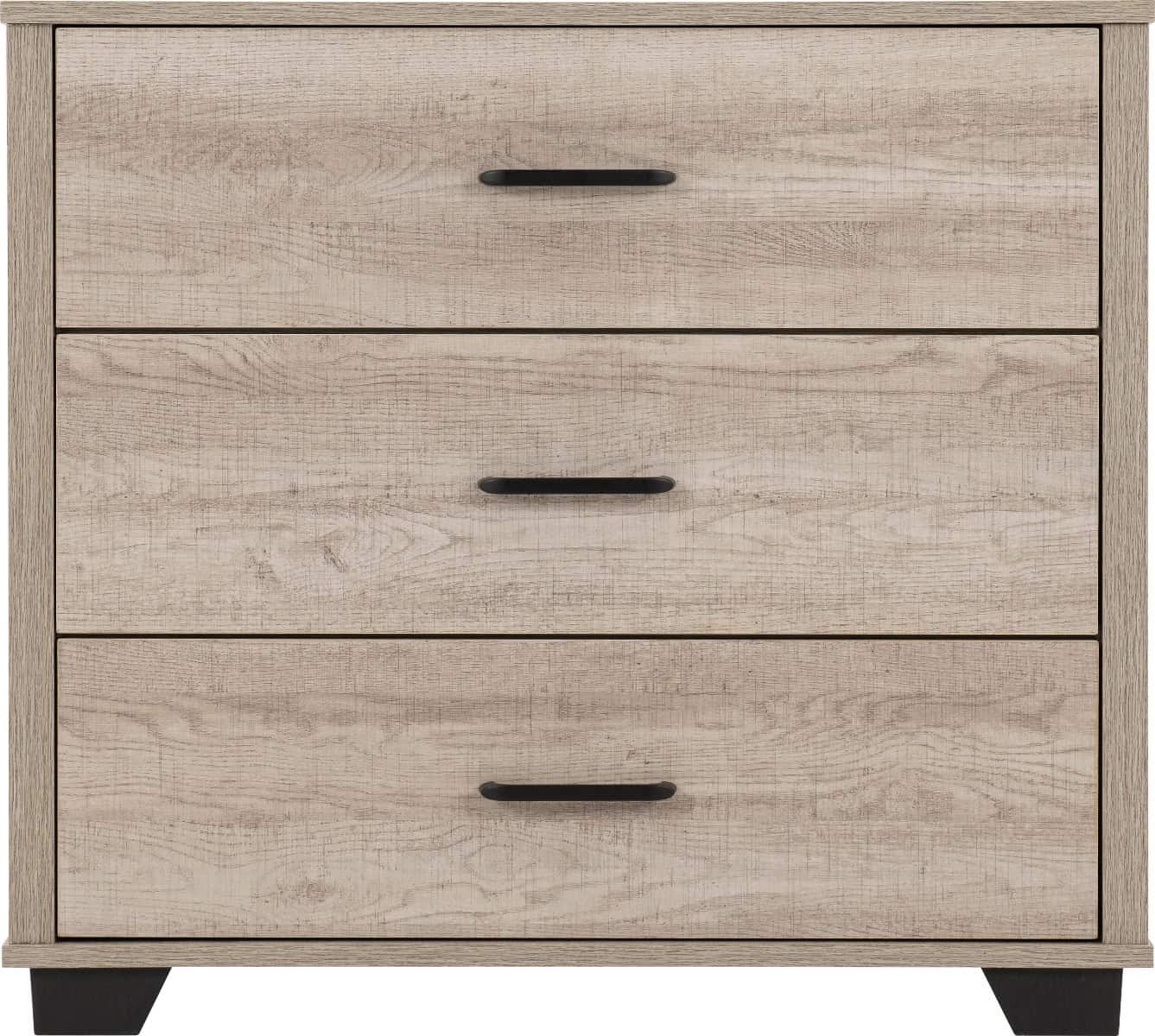 Oliver 3 Drawer Chest - Light Oak Effect - Image 3