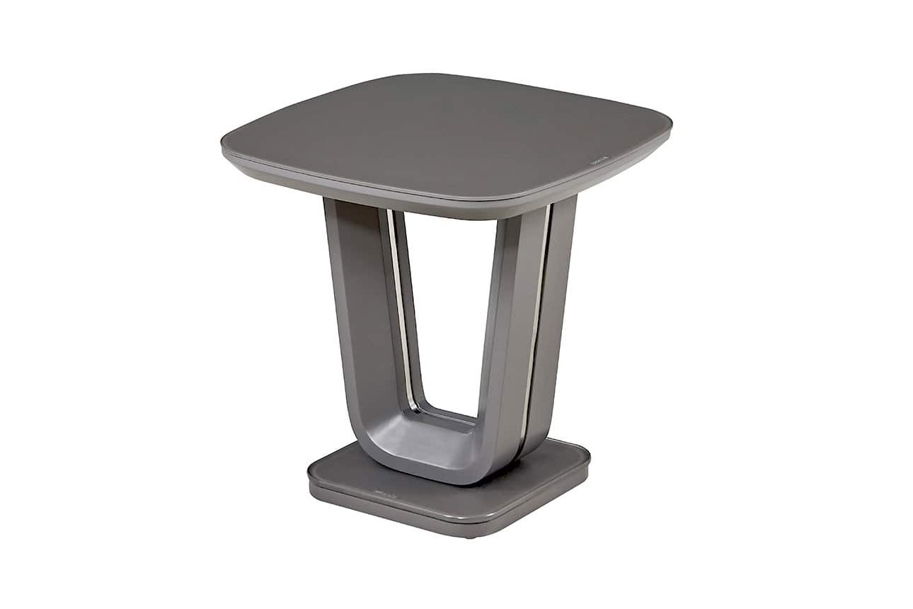 Lazzaro Lamp Table - Graphite Grey Matt | Buy Online | Beds.ie