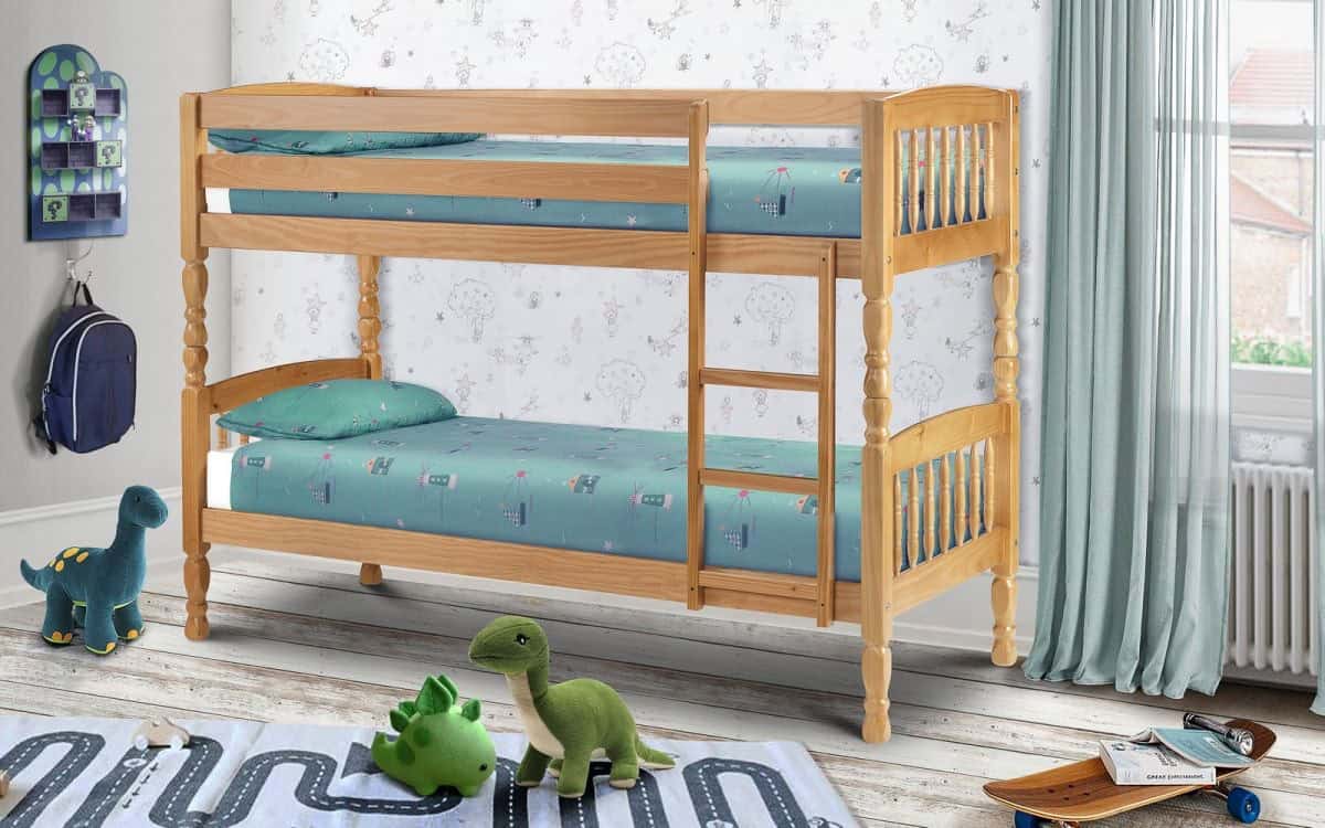 Abraham Twin Bunk - Pine | Buy Online | Beds.ie