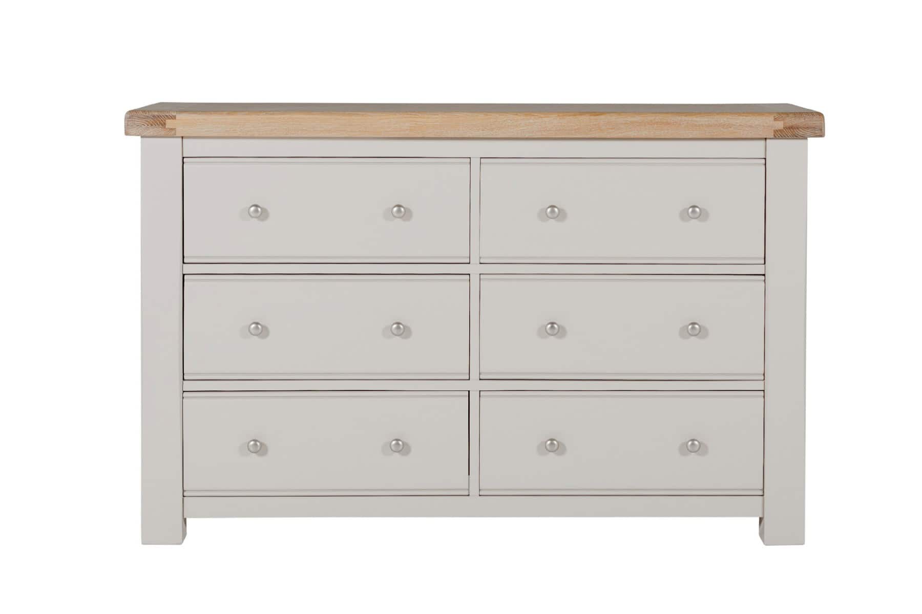 Doune 6 Drawer Dressing Table - Taupe - Image 2