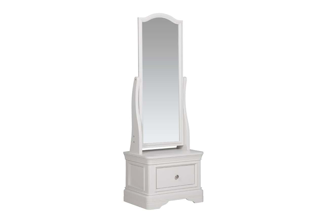 Mabel Cheval Mirror - Bone | Buy Online | Beds.ie