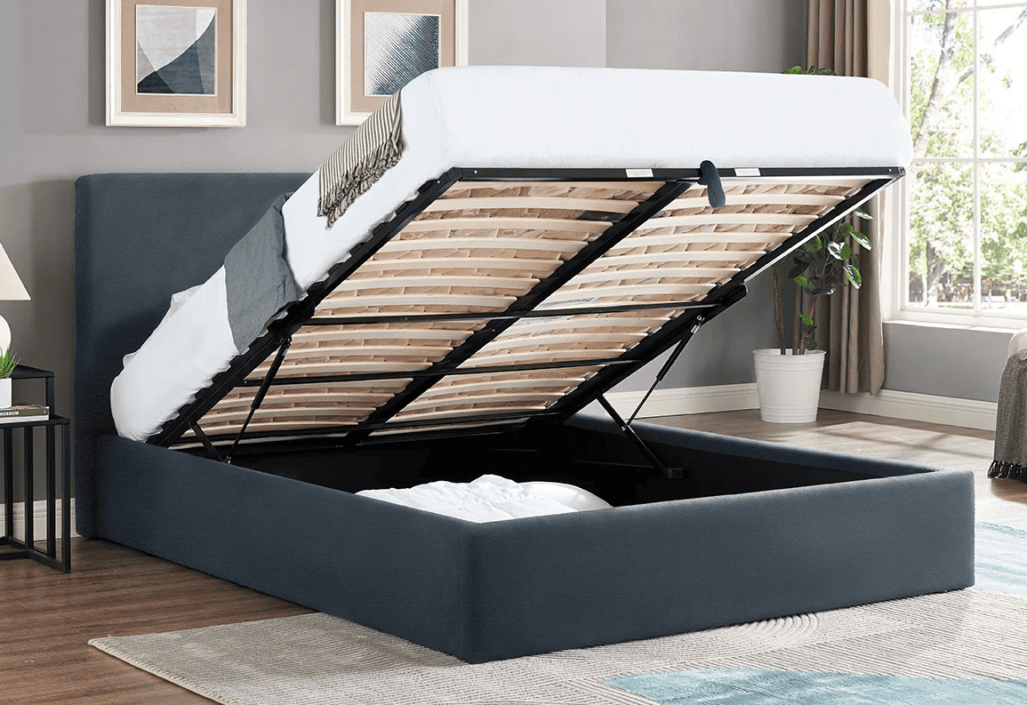 Ezra 3ft Ottoman Bedframe - Navy | Buy Online | Beds.ie