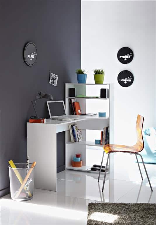 Parisot Mister Desk - White | Buy Online | Beds.ie