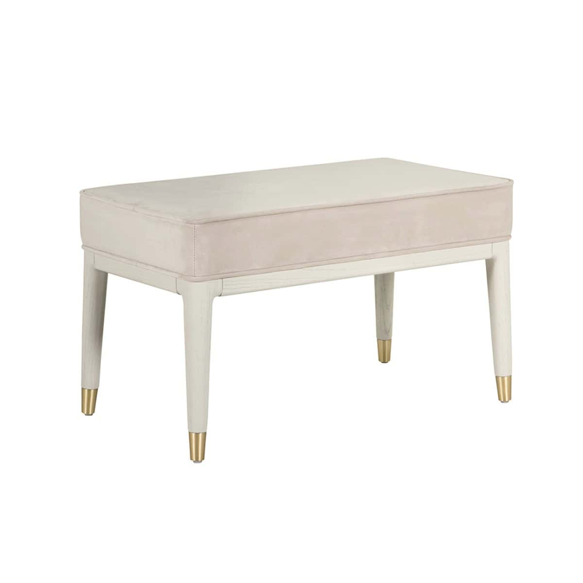 Diletta Dressing Stool - Stone Sand Velvet - Image 2