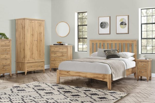 4ft Hampstead Bedframe - Oak | Buy Online | Beds.ie