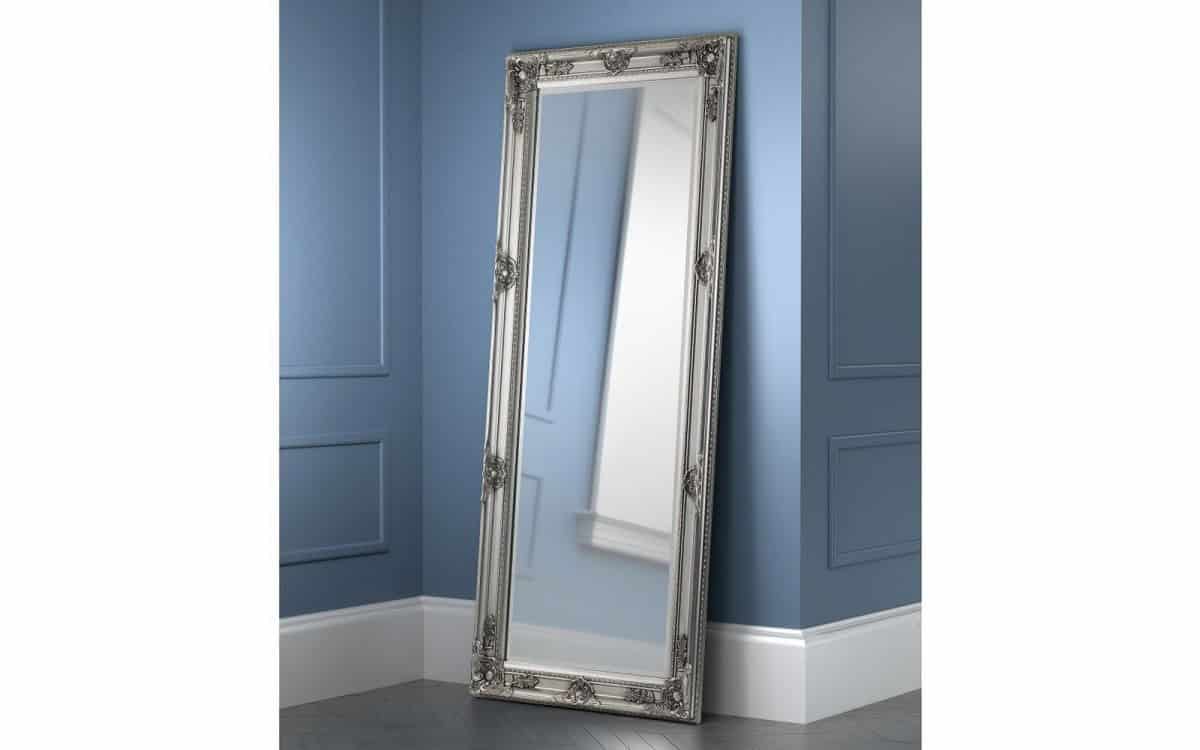 Buckingham Lean-to Dress Mirror - Pewter | Buy Online | Beds.ie