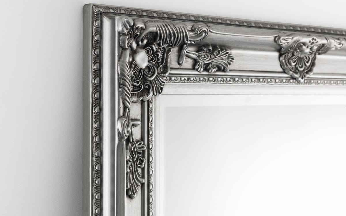 Buckingham Lean-to Dress Mirror - Pewter - Image 5