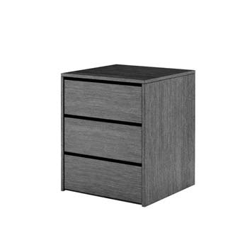 Sliderobe 3 Drawer Bedside - Grey | Buy Online | Beds.ie