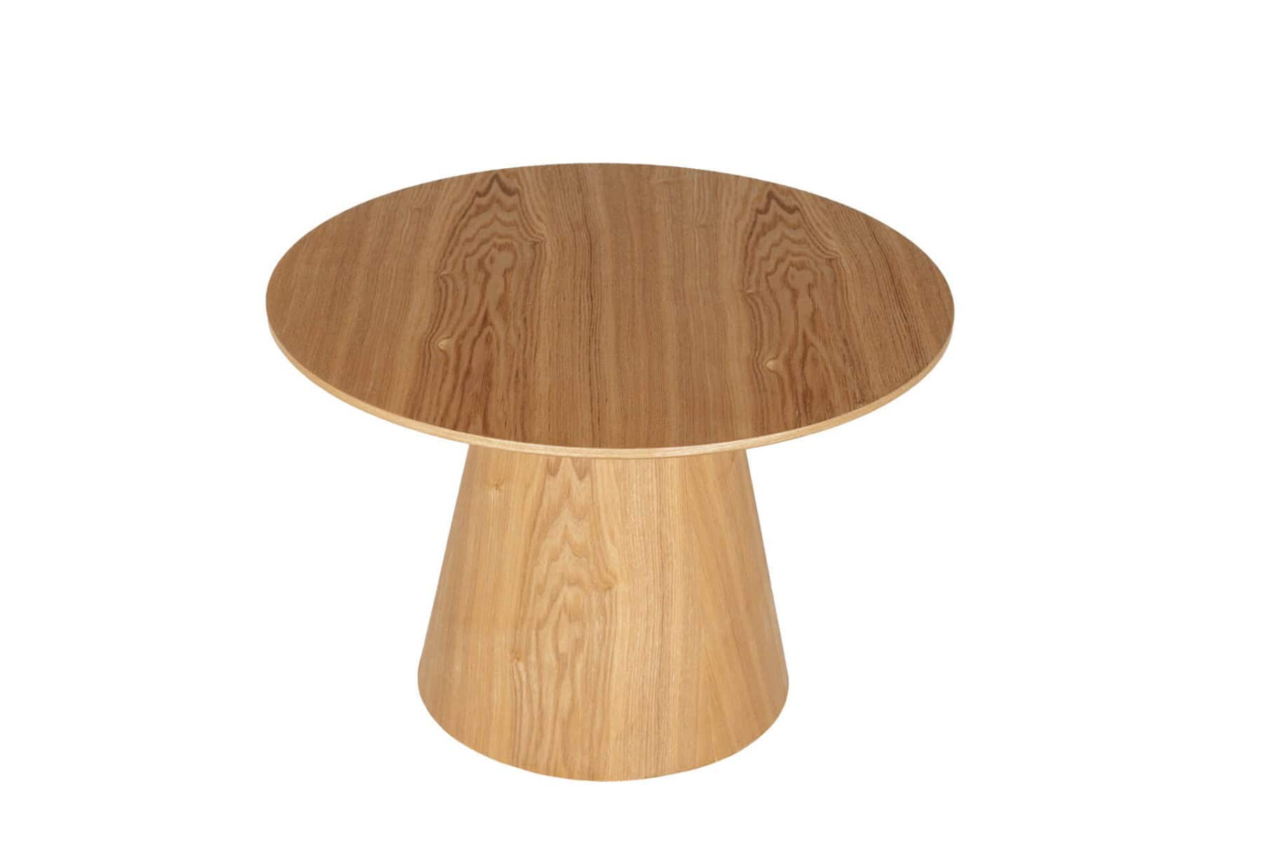Hailey Round Coffee Table - Brown - Image 2