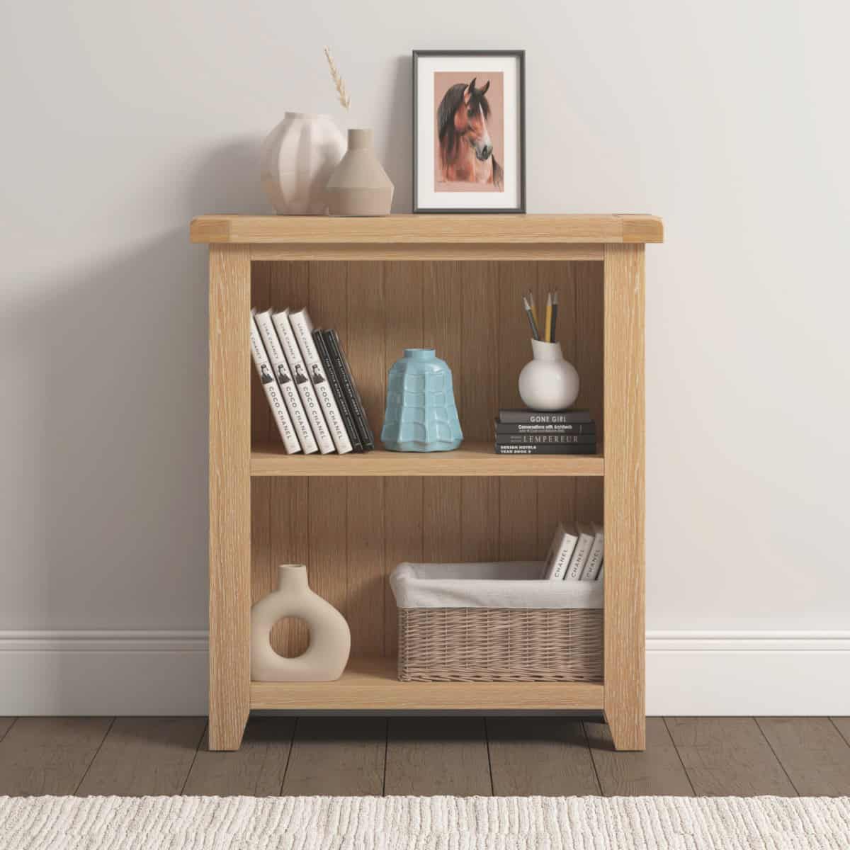 Windsor Low Bookcase - Natural Oak | Buy Online | Beds.ie