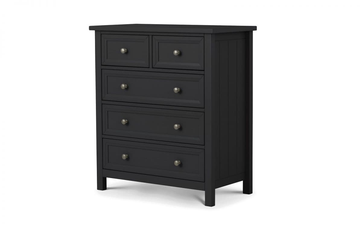 Braid 3+2 Drawer Chest - Anthracite | Buy Online | Beds.ie