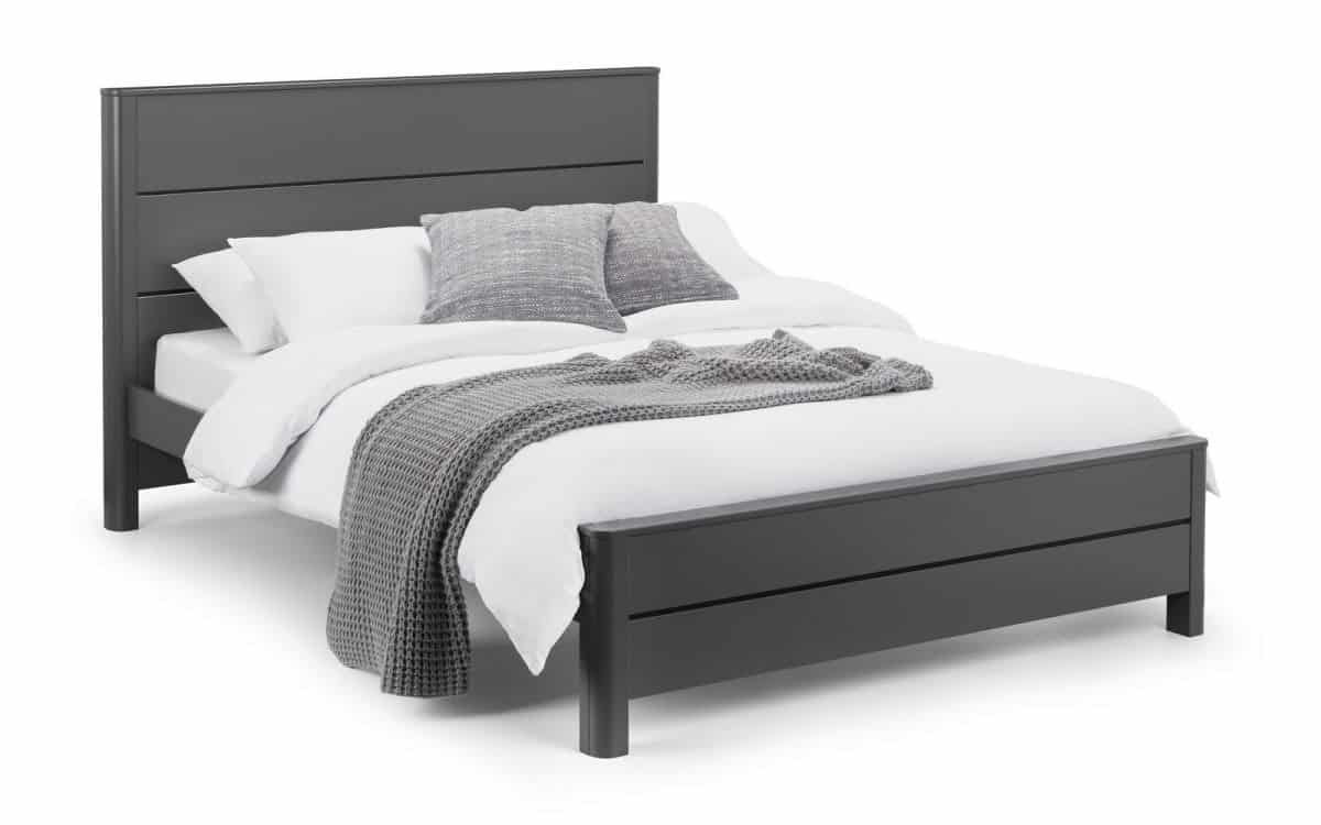 4ft6 Bennett Bedframe - Grey - Image 2