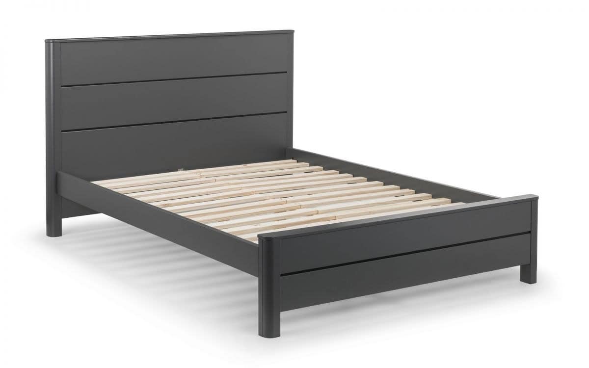 4ft6 Bennett Bedframe - Grey - Image 3