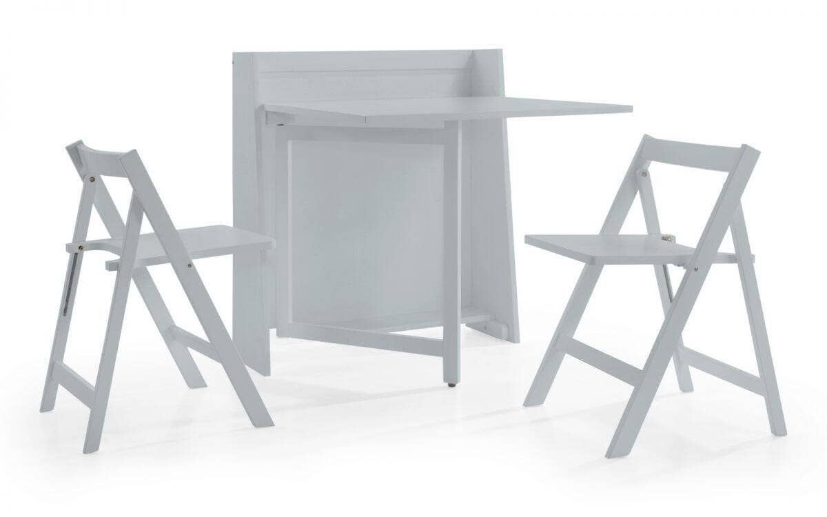 Alexis Compact Dining Set - Grey - Image 4