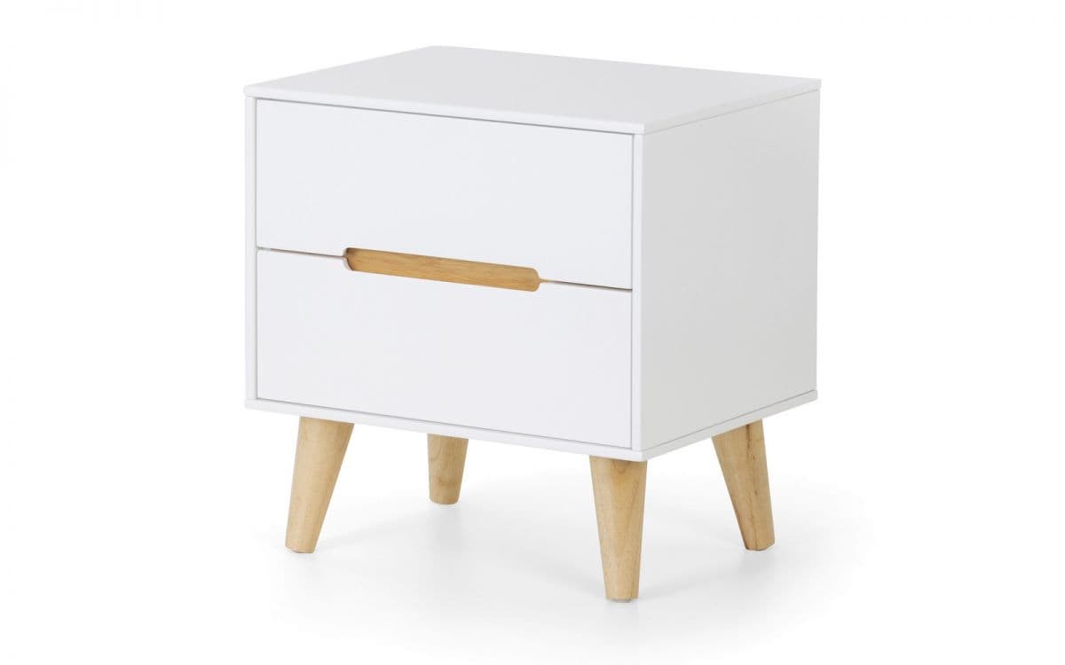 Trent 2 Drawer Bedside - White | Buy Online | Beds.ie