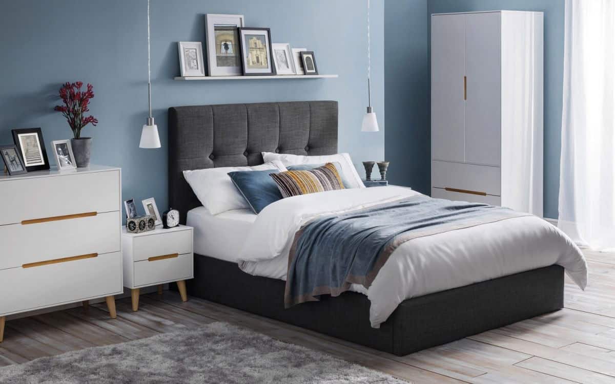 Trent 2 Drawer Bedside - White - Image 2