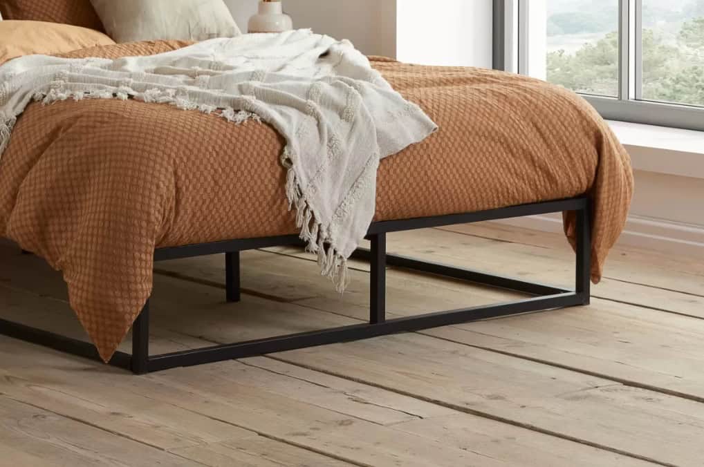 5ft Soho Metal Platform Bedframe - Black - Image 2
