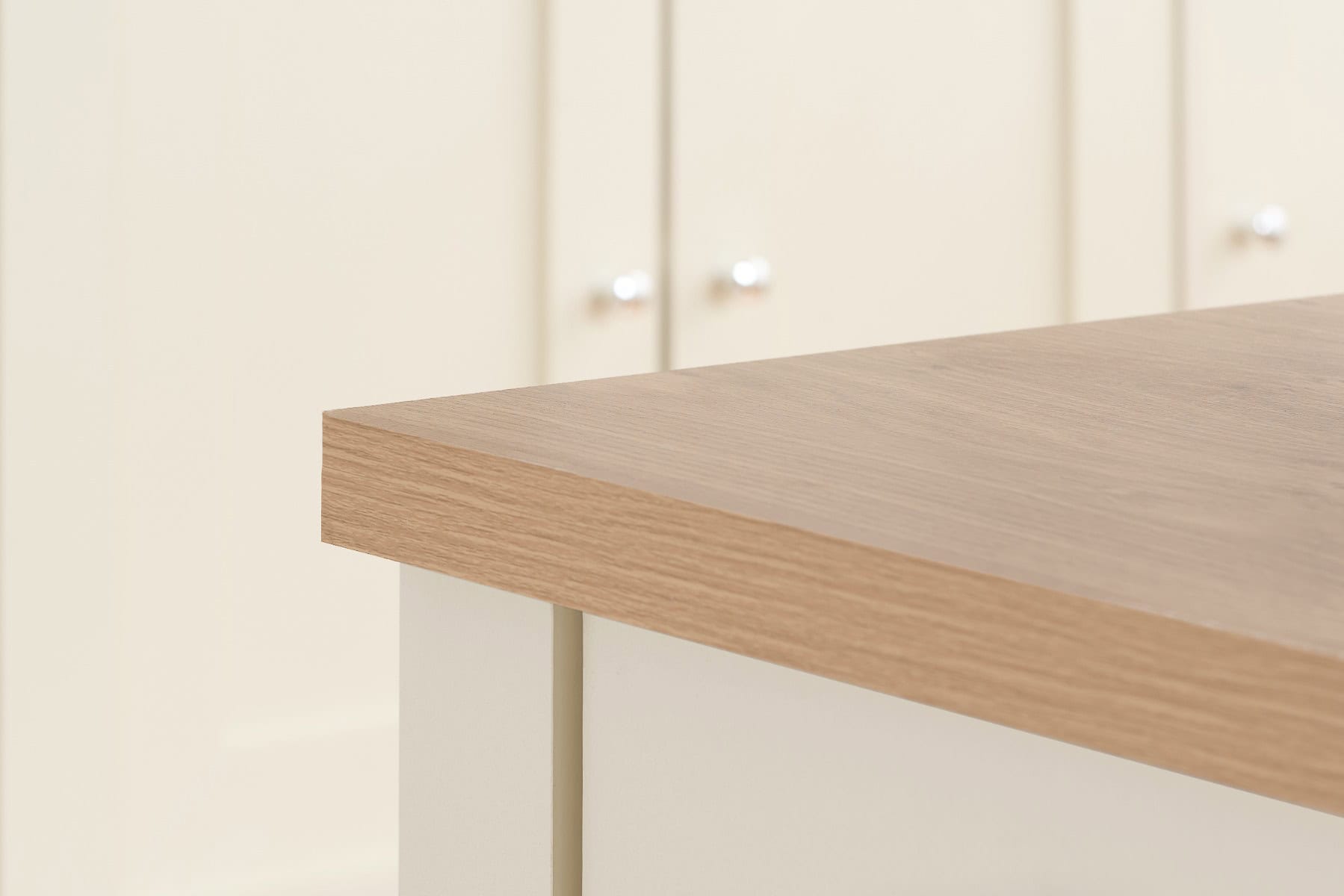 Highgate Large TV Unit - Cream & Oak - Image 2