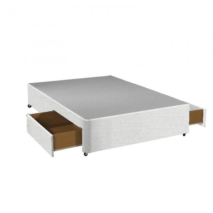 Apollo 4ft White 2 Drawer Divan Base | Buy Online | Beds.ie
