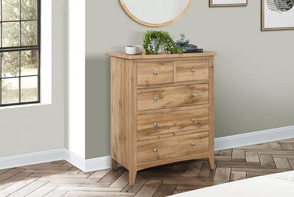 Hampstead 3 + 2 Chest - Oak | Buy Online | Beds.ie