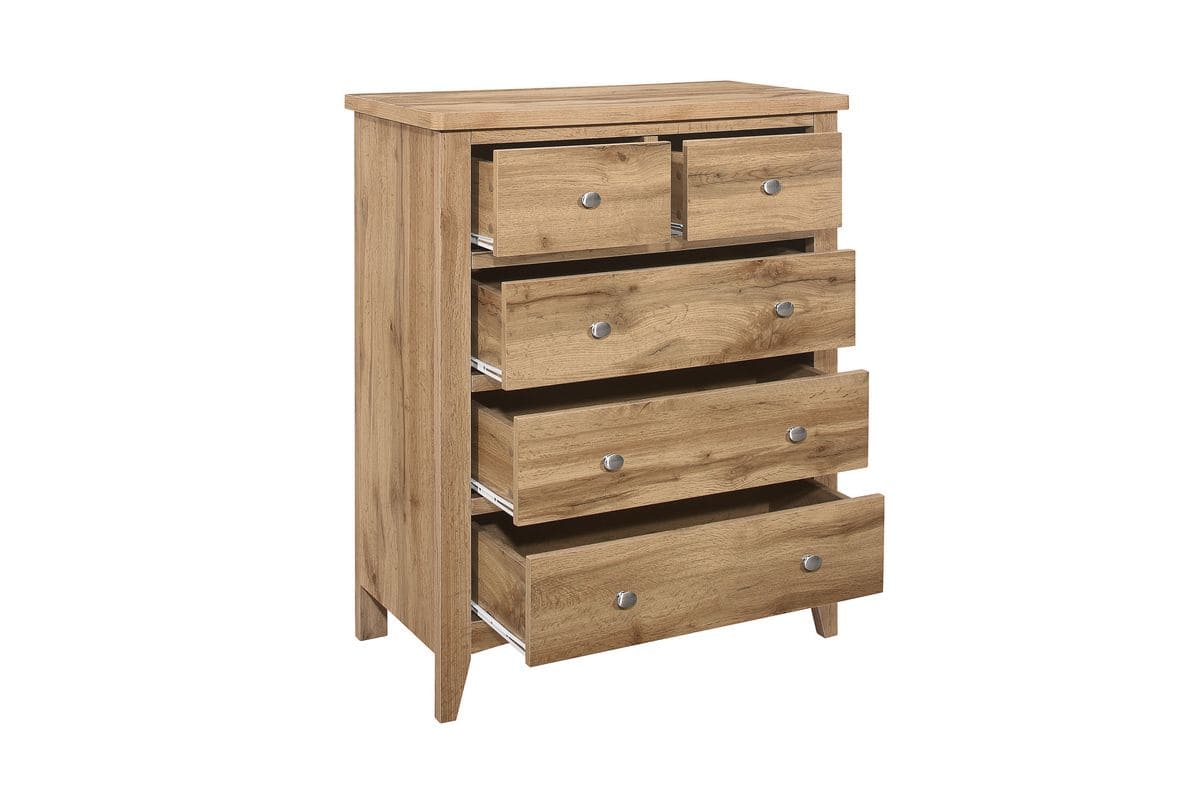 Hampstead 3 + 2 Chest - Oak - Image 3