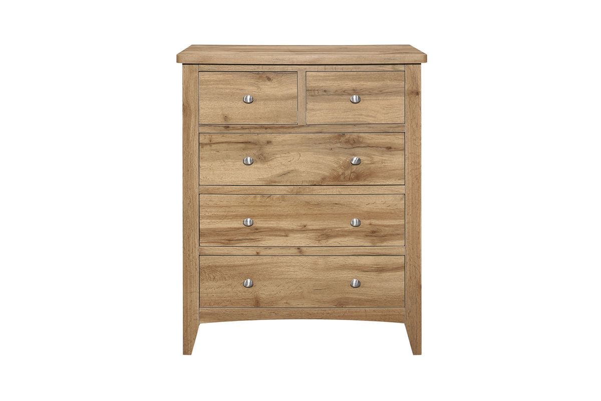 Hampstead 3 + 2 Chest - Oak - Image 4