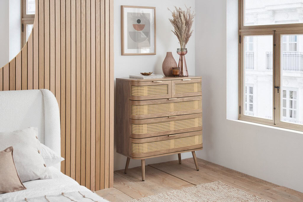 Noah 5 Drawer Chest - Oak | Buy Online | Beds.ie