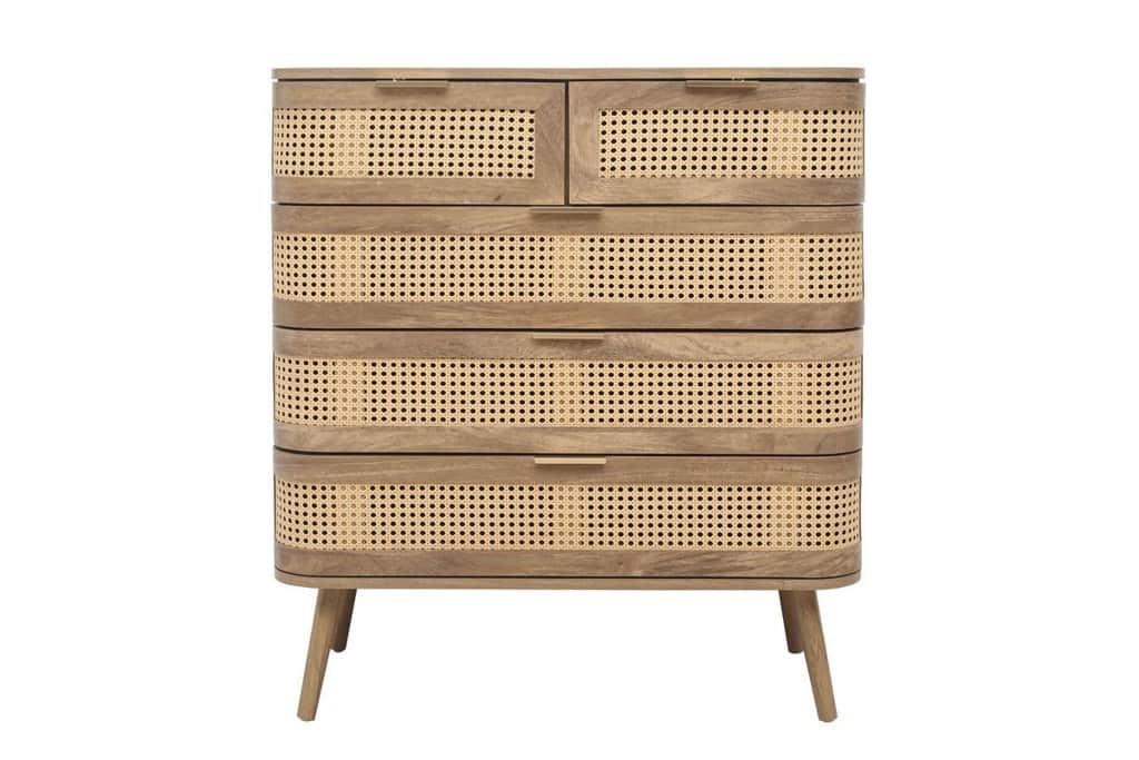 Noah 5 Drawer Chest - Oak - Image 9