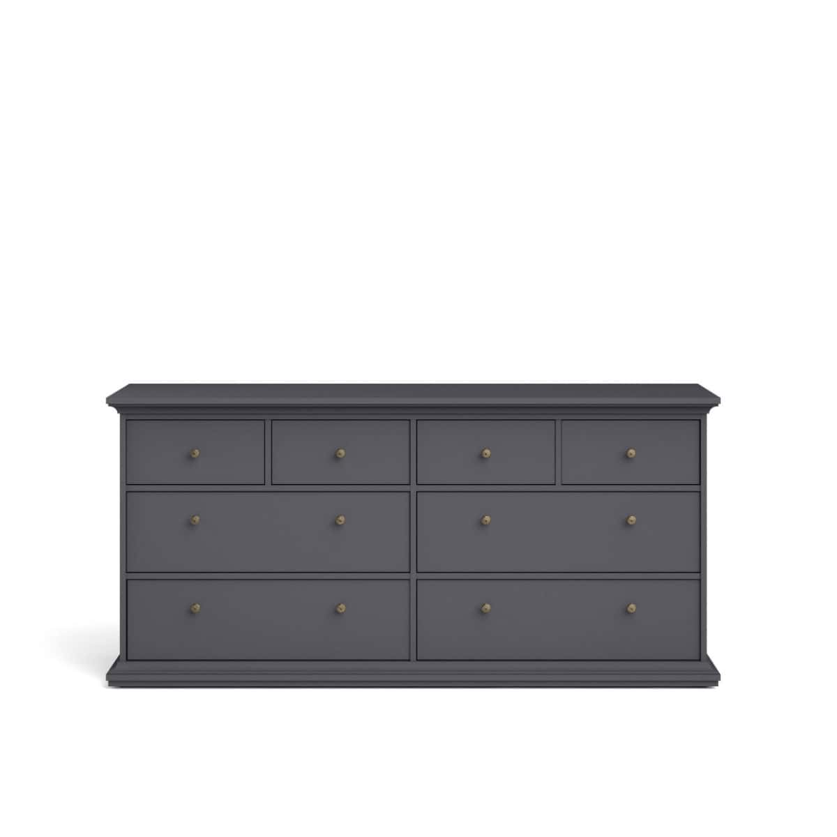 Paris 8 Drawer Chest - Grey | Buy Online | Beds.ie