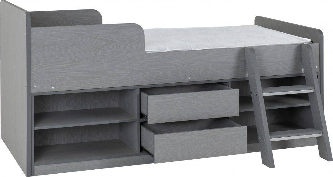 Felix Low Sleeper Bedframe - Grey - Image 3