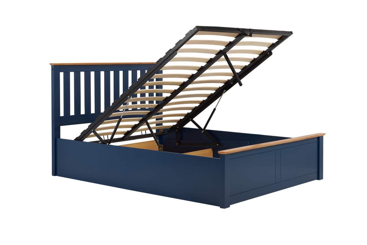 4ft6 Phoenix Ottoman - Navy - Image 7