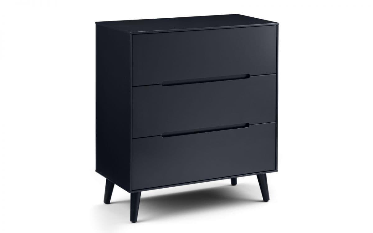 Trent 3 Drawer Chest - Anthracite | Buy Online | Beds.ie