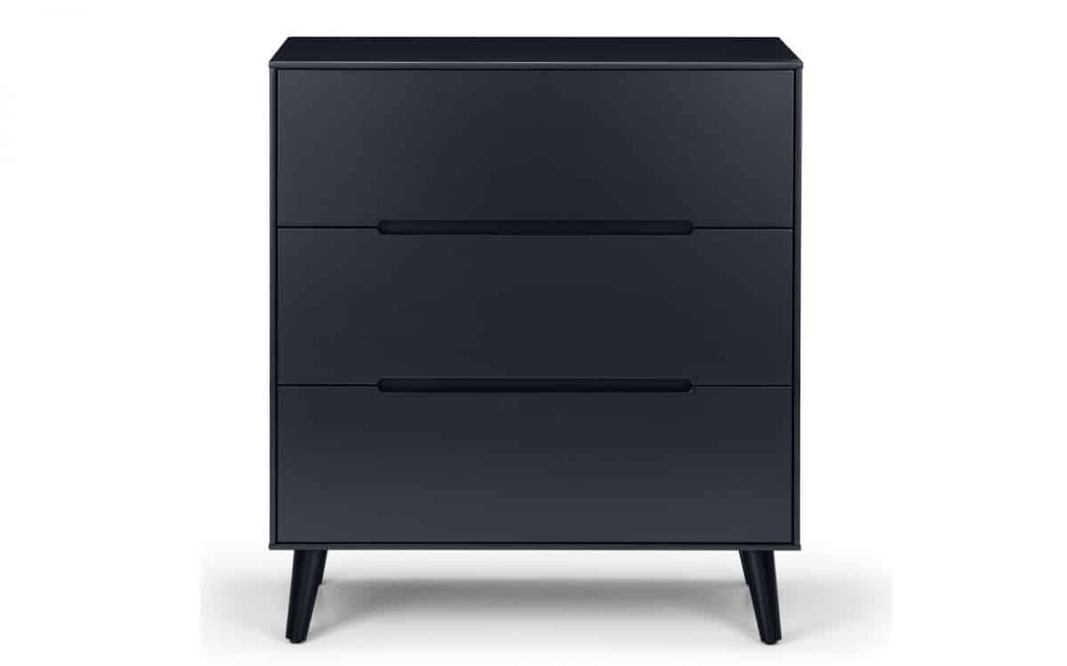 Trent 3 Drawer Chest - Anthracite - Image 2
