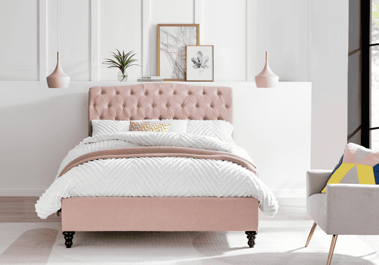 Limelight Rosa 4ft6 Bedframe - Pink - Image 2