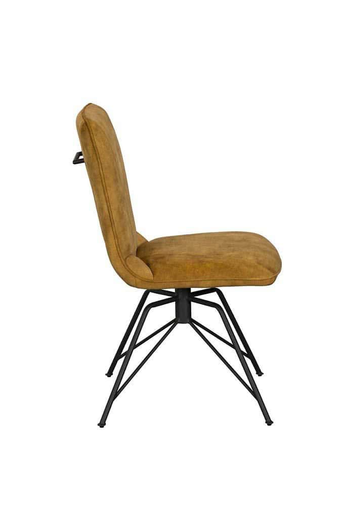Lola Dining Chair (Pair) - Gold - Image 3