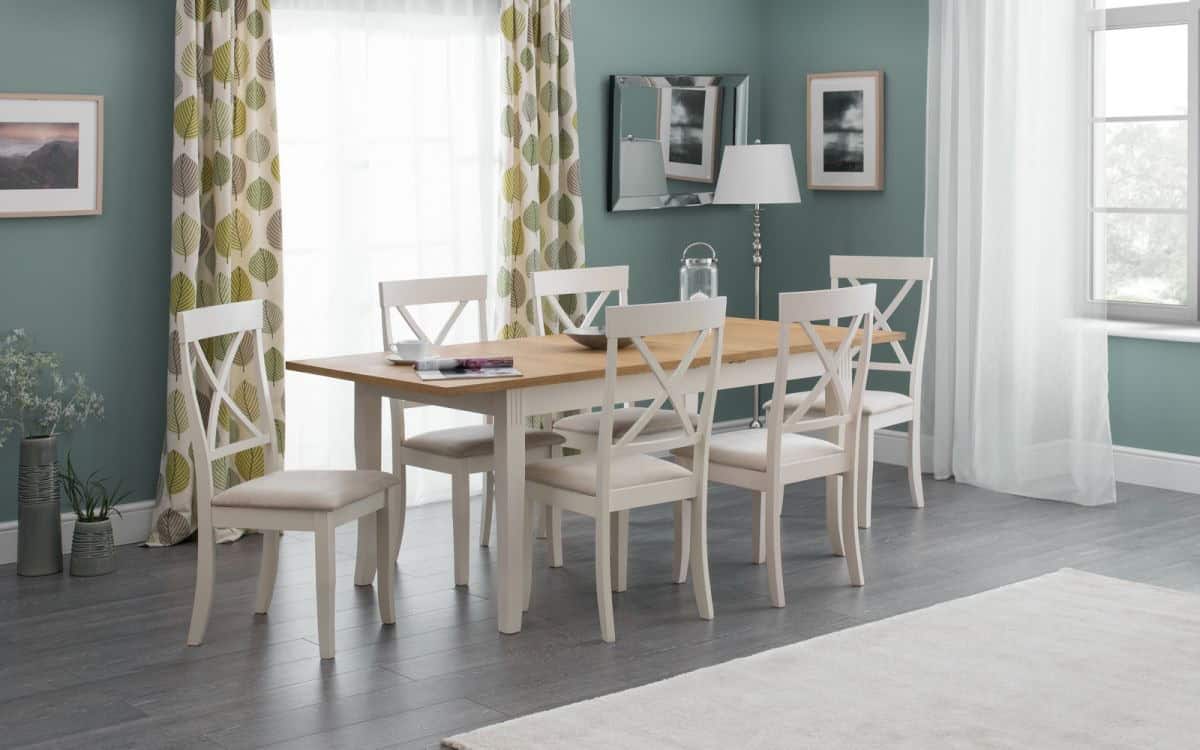 Averio Extending Dining Table - Ivory & Oak | Buy Online | Beds.ie