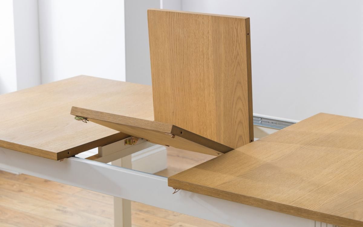 Averio Extending Dining Table - Ivory & Oak - Image 5