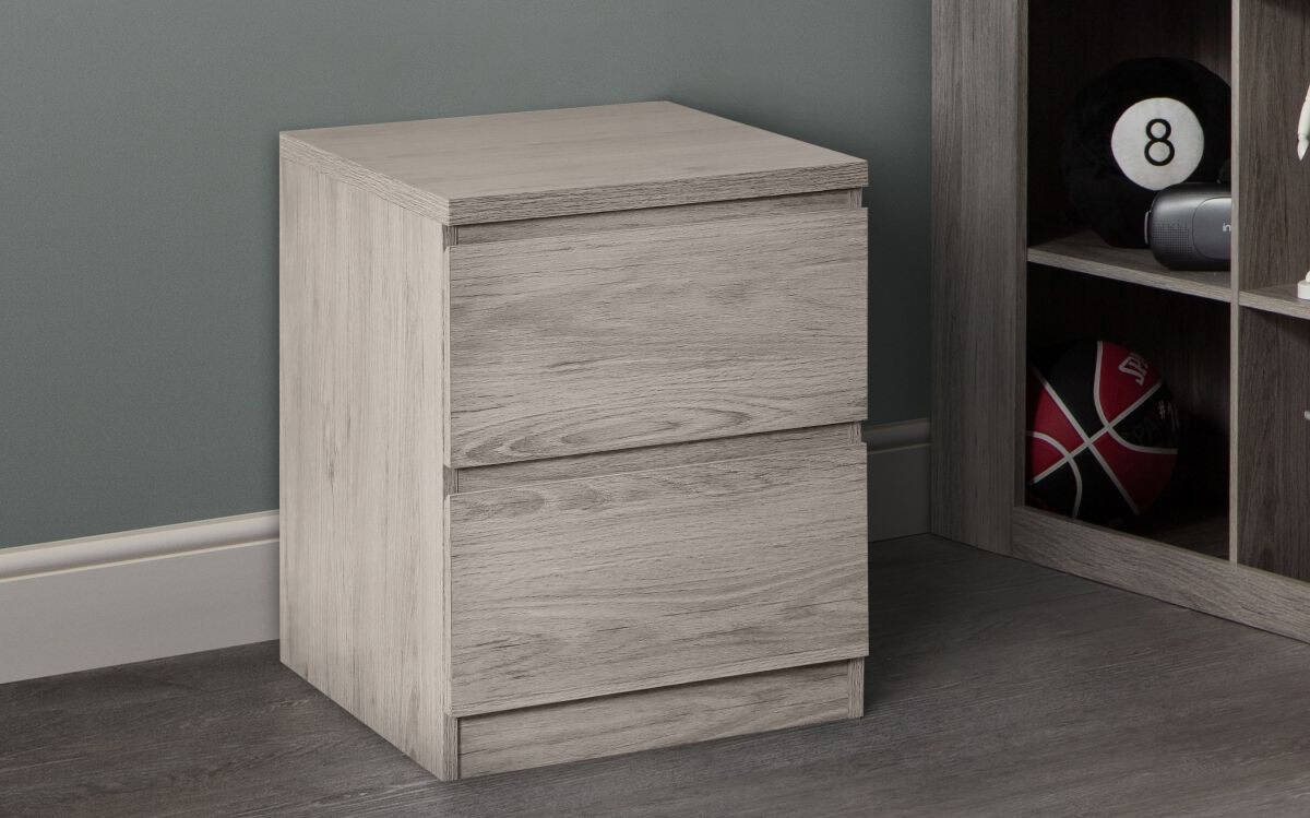 Dia Bedside - Grey Oak | Buy Online | Beds.ie