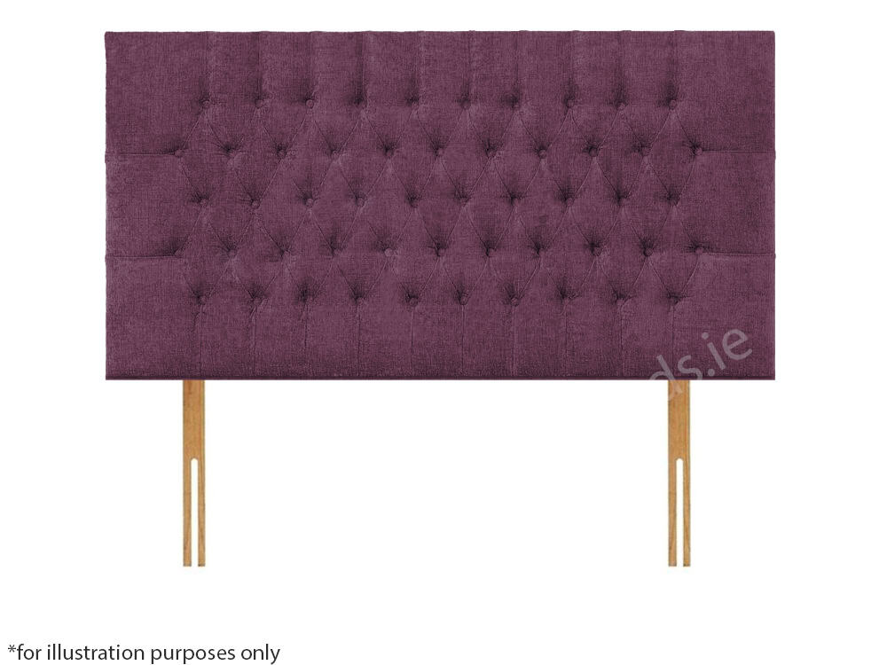 Apollo 6ft Lincoln Headboard - Azzure Purple | Buy Online | Beds.ie