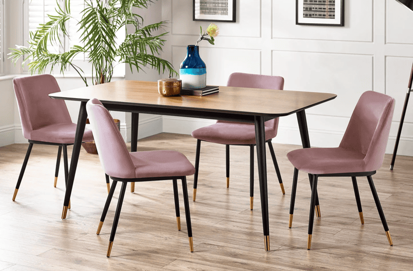 Fiona Rectangular Dining Table - Walnut | Buy Online | Beds.ie
