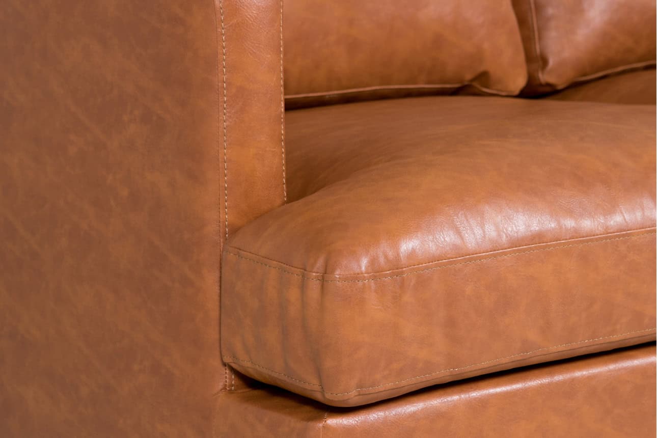 Jasper 3 Seater Sofa - Tan - Image 3