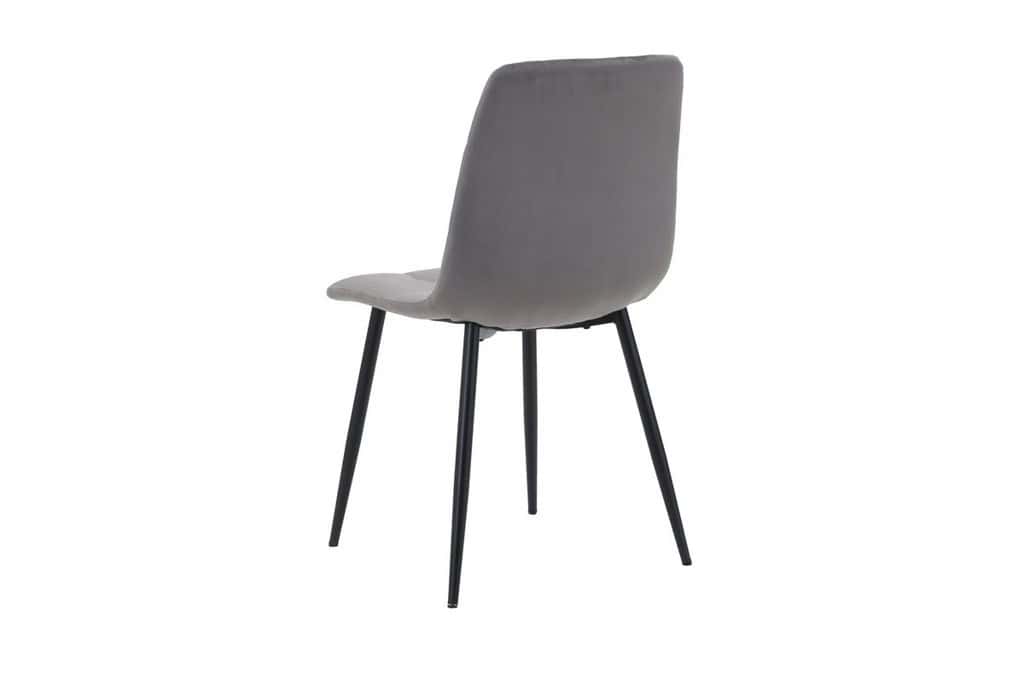 Axel Fabric Dining Chair (Pair) - Grey - Image 4