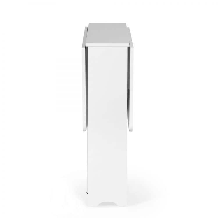 Gatis Small Gateleg Table with 2 Chairs - White - Image 9